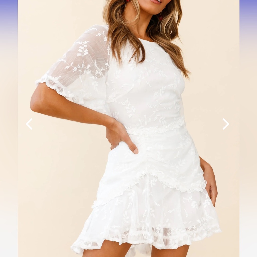 NWT Selfie Leslie Leona White Mini Dress